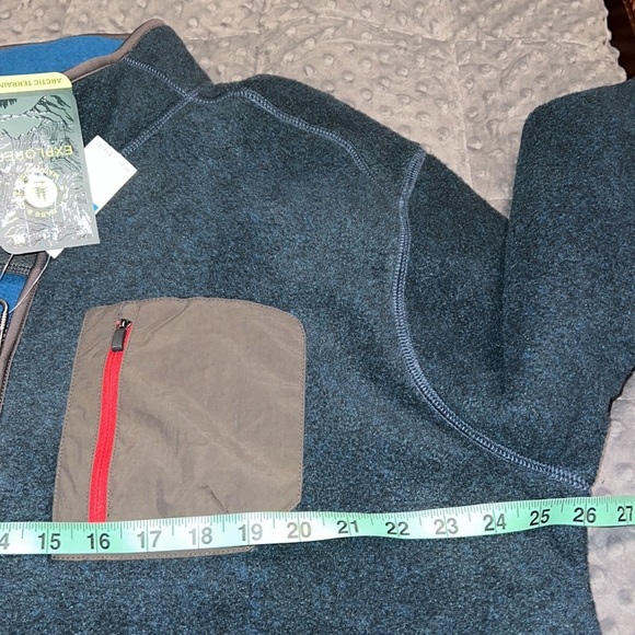 G.H. BASS & CO. Explorer XL mens pullover Artic Terrain 1/4 zip blue nights NWT - Picture 5 of 15